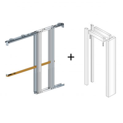 Pocket Door Jamb Kit for Single Timber Doors - Timber