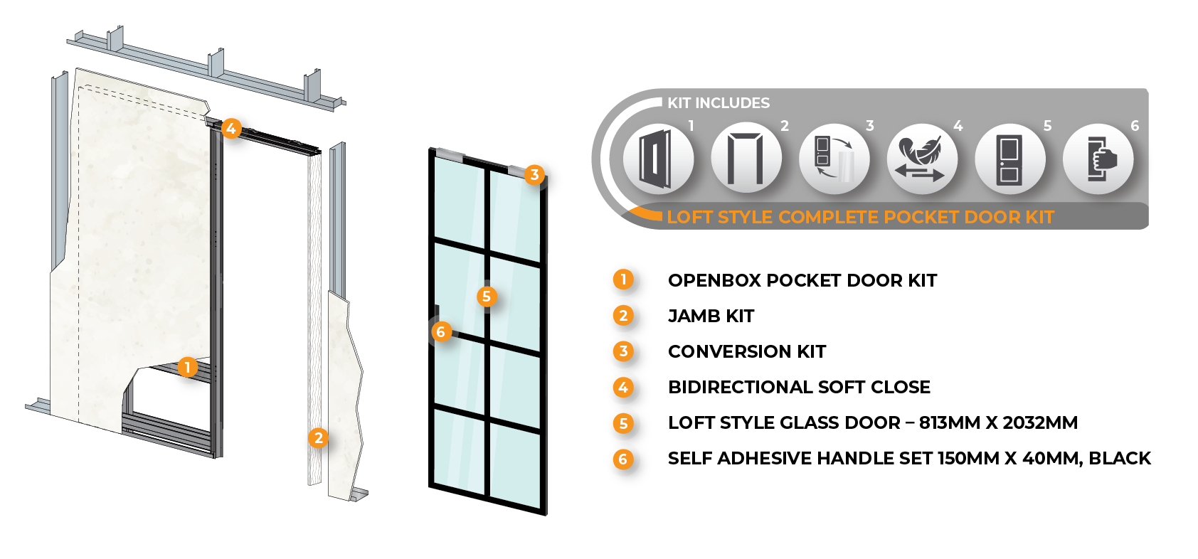 Loft Style PocketDoor
